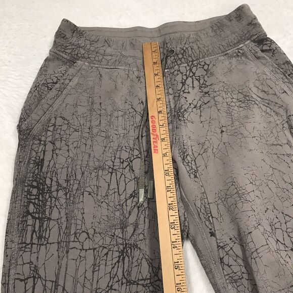 LULULEMON Warm Down Jogger Women 8(30x28) Gray Crackle Finish LW5DMXS Drawstring - Picture 8 of 14